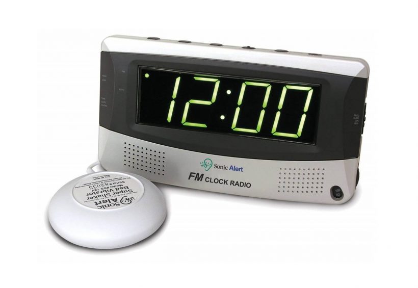 simple alarm clock that makes no noise